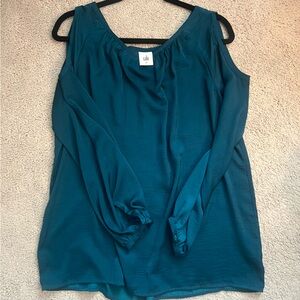 Cabi Elegant Teal Women's Top
